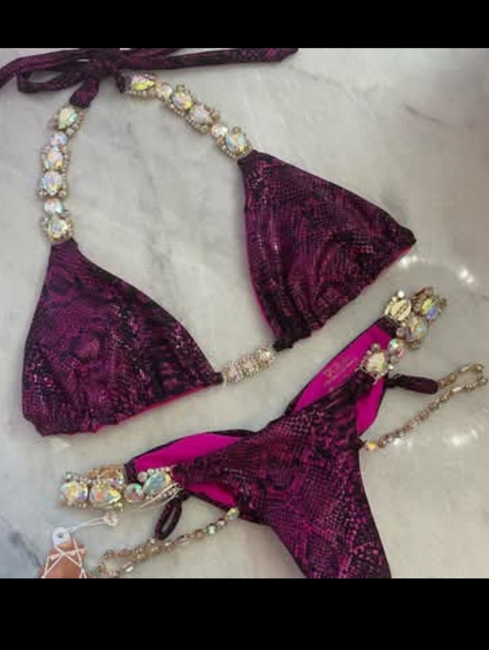 Bikini Crush Tulum Bikini Top M/Bottom Large - Picture 5 of 12
